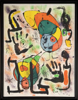 Joan Miró; Les Voyants (The Seers), Plate 6 (Mourlot 666)