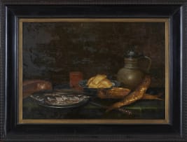 Attributed to Jacob van Es; Still Life with Fish and Jug