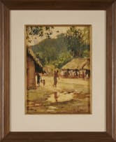 Guilherme d'Oliveira Marques; A Village Scene, Congo