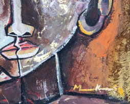 Geoffrey Mukasa; Untitled (Faces)