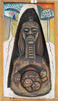 Francis Nnaggenda; Untitled (Mother and Children)