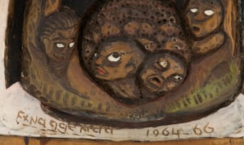 Francis Nnaggenda; Untitled (Mother and Children)
