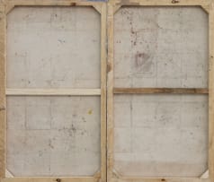 Peterson Kamwathi; The Two Horse Race, diptych