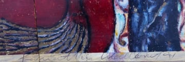 Peterson Kamwathi; The Two Horse Race, diptych