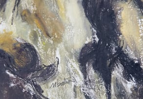 Stephen Mbatia; Untitled (Wildebeest Migration I); Untitled (Wildebeest Migration II); Untitled (Wildebeest Migration III), three