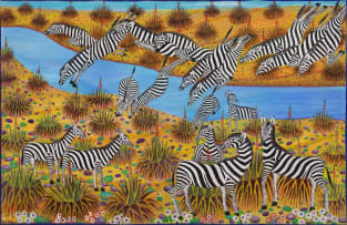 Ancent Soi; Untitled (Zebras)