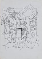 Geoffrey Mukasa; Untitled (Four Figures)