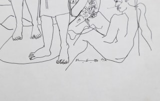 Geoffrey Mukasa; Untitled (Four Figures)