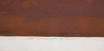 Kiure Francis Msangi; Mt Kilimanjaro at Dawn