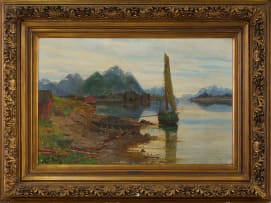 Harald Bertrand; Scandinavian Coastal Scene
