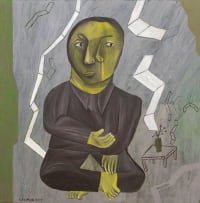 Salah Elmur; Untitled (Seated Figure)