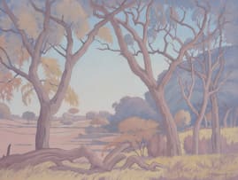 Jacob Hendrik Pierneef; On the Pongola River, Shingwedzi