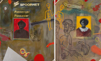 Wayne Barker; Spoornet and Life Goes On, diptych
