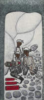 Alfred Thoba; Three Mine Workers Working 