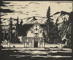 Jacob Hendrik Pierneef; Kruiskerk, Tulbagh (Cruciform Church Gable, Tulbagh) (Nilant 6)