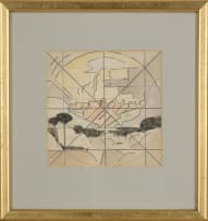 Jacob Hendrik Pierneef; Studies for the Johannesburg Station Panels: Louis Trichardt; Mont-aux-Sources; Premier Mine; Waterval Boven, four