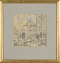 Jacob Hendrik Pierneef; Studies for the Johannesburg Station Panels: Louis Trichardt; Mont-aux-Sources; Premier Mine; Waterval Boven, four