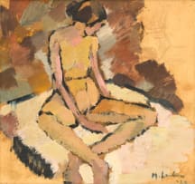 Maggie Laubser; Seated Female Nude