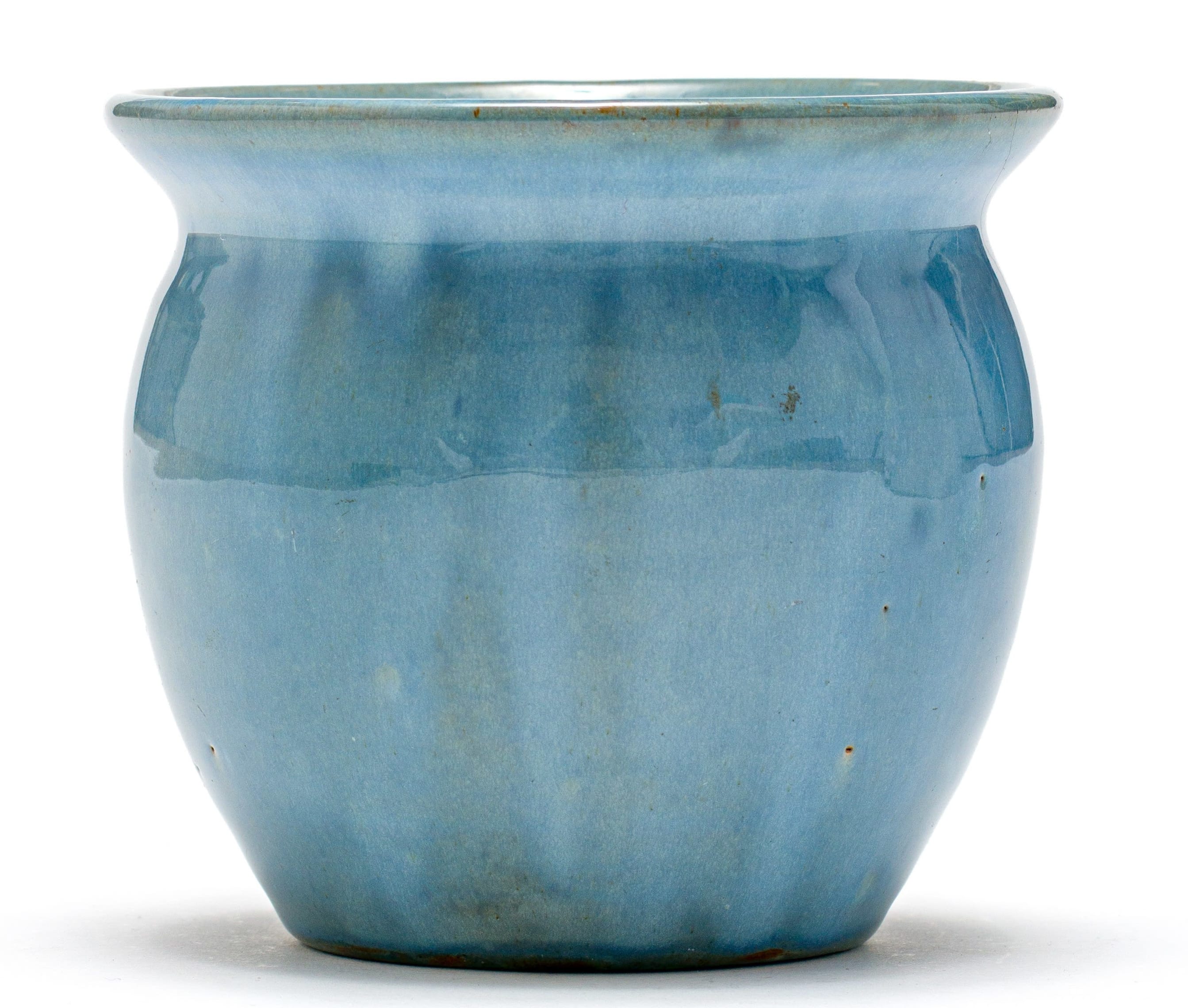 A Linn Ware blue-glazed vase | Strauss & Co