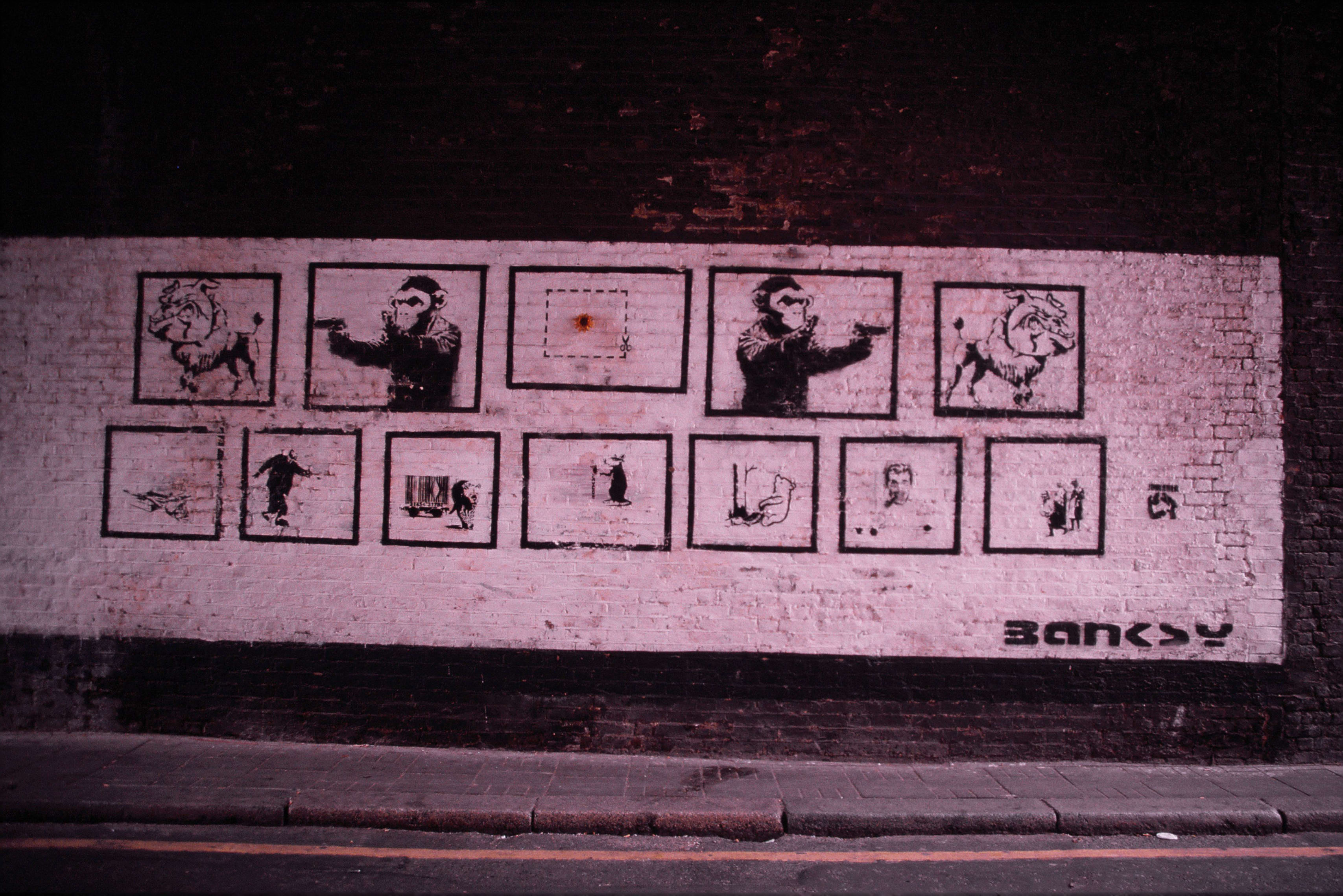 Banging Your Head Against a Brick Wall by Banksy Strauss & Co