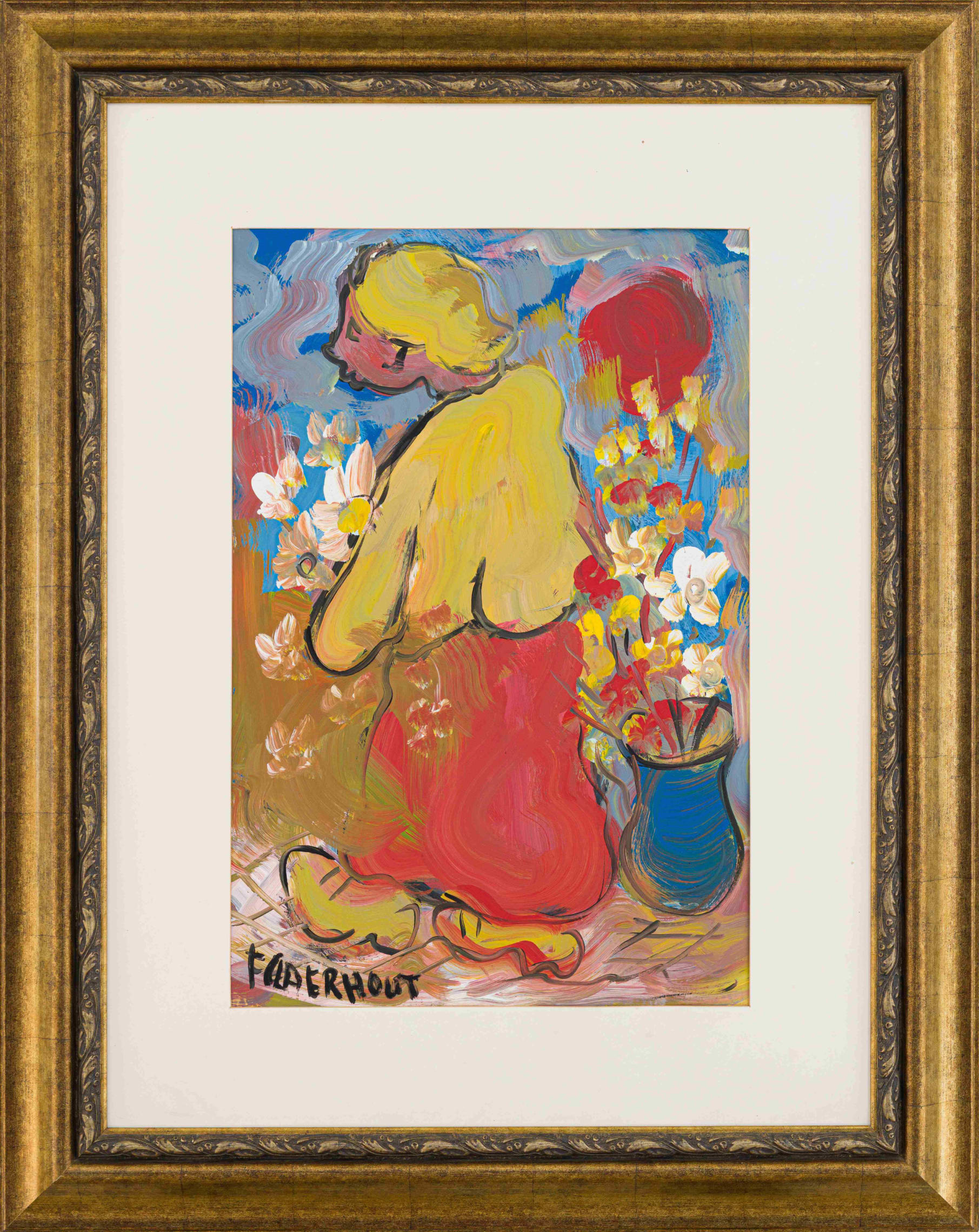 Flower Seller by Frans Claerhout Strauss & Co