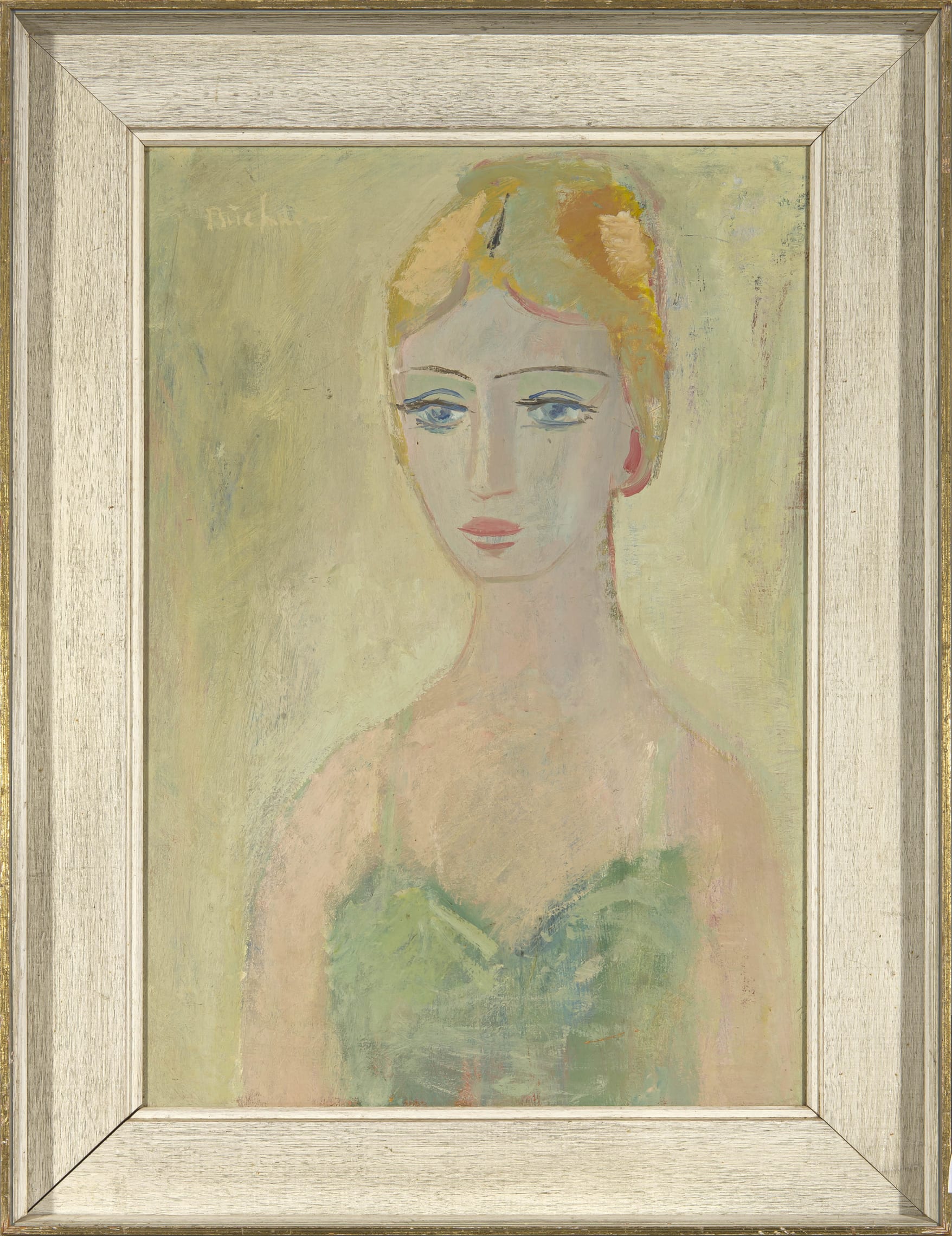 Woman in Green Dress by Carl Büchner | Strauss & Co