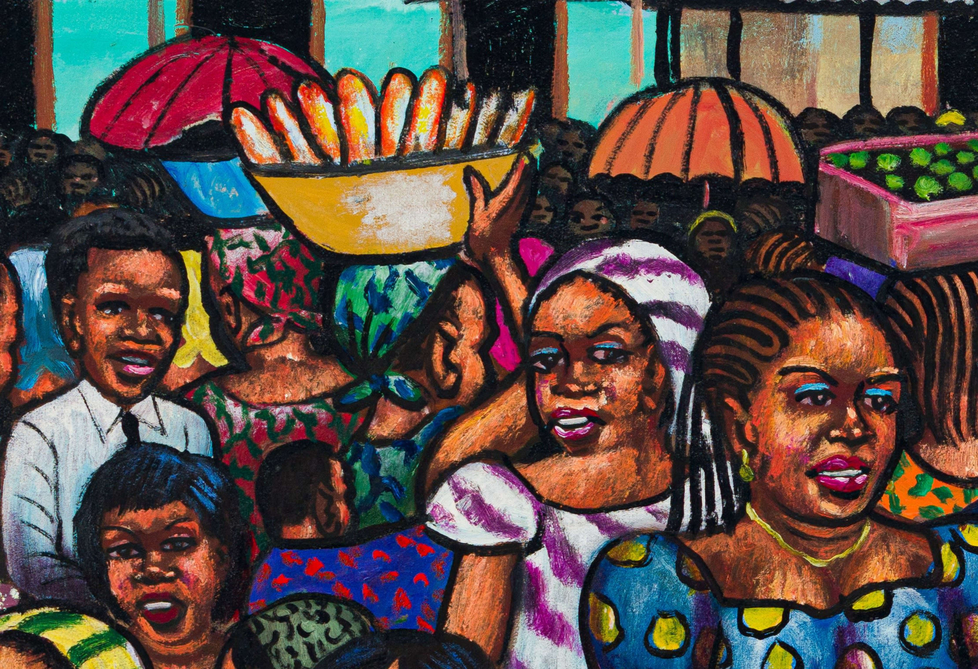 Market Scene by Moké (Monsengwo Kejwamfi) Strauss & Co