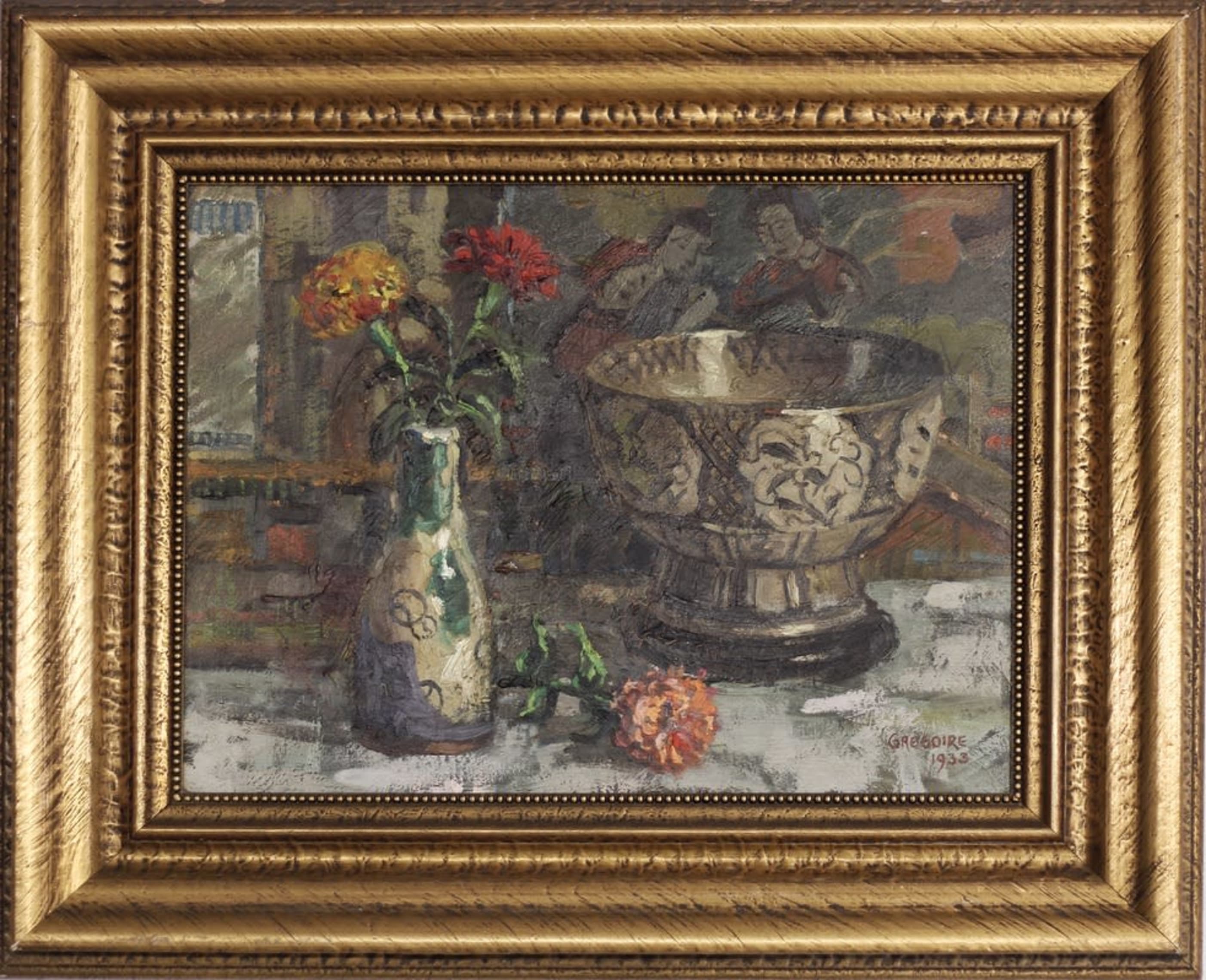 Still Life with Carnations by Gregoire Boonzaier | Strauss & Co