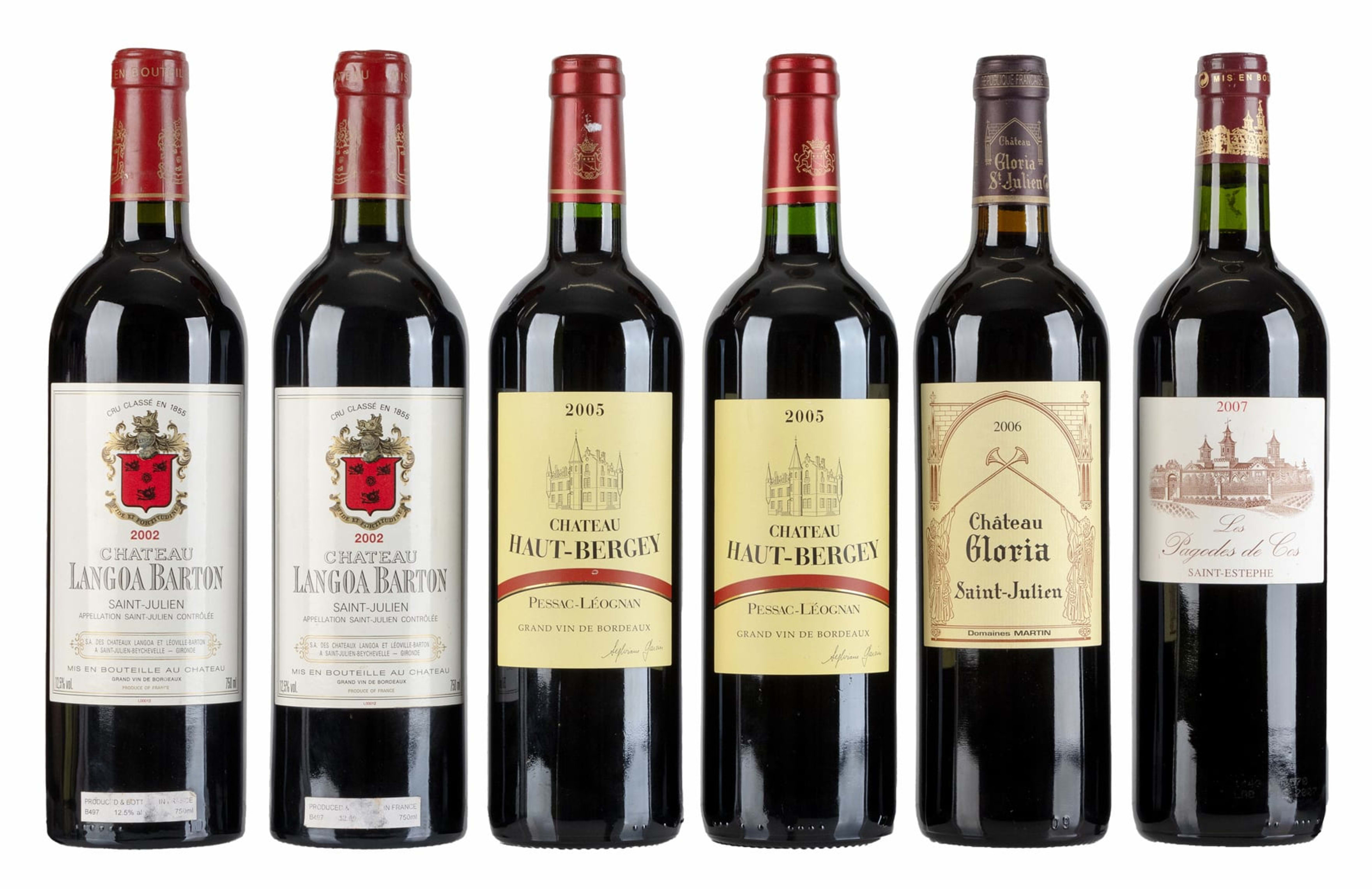 Bordeaux Collection; Saint-Julien & Pessac-Léognan; 2002, 2005, 2006 ...