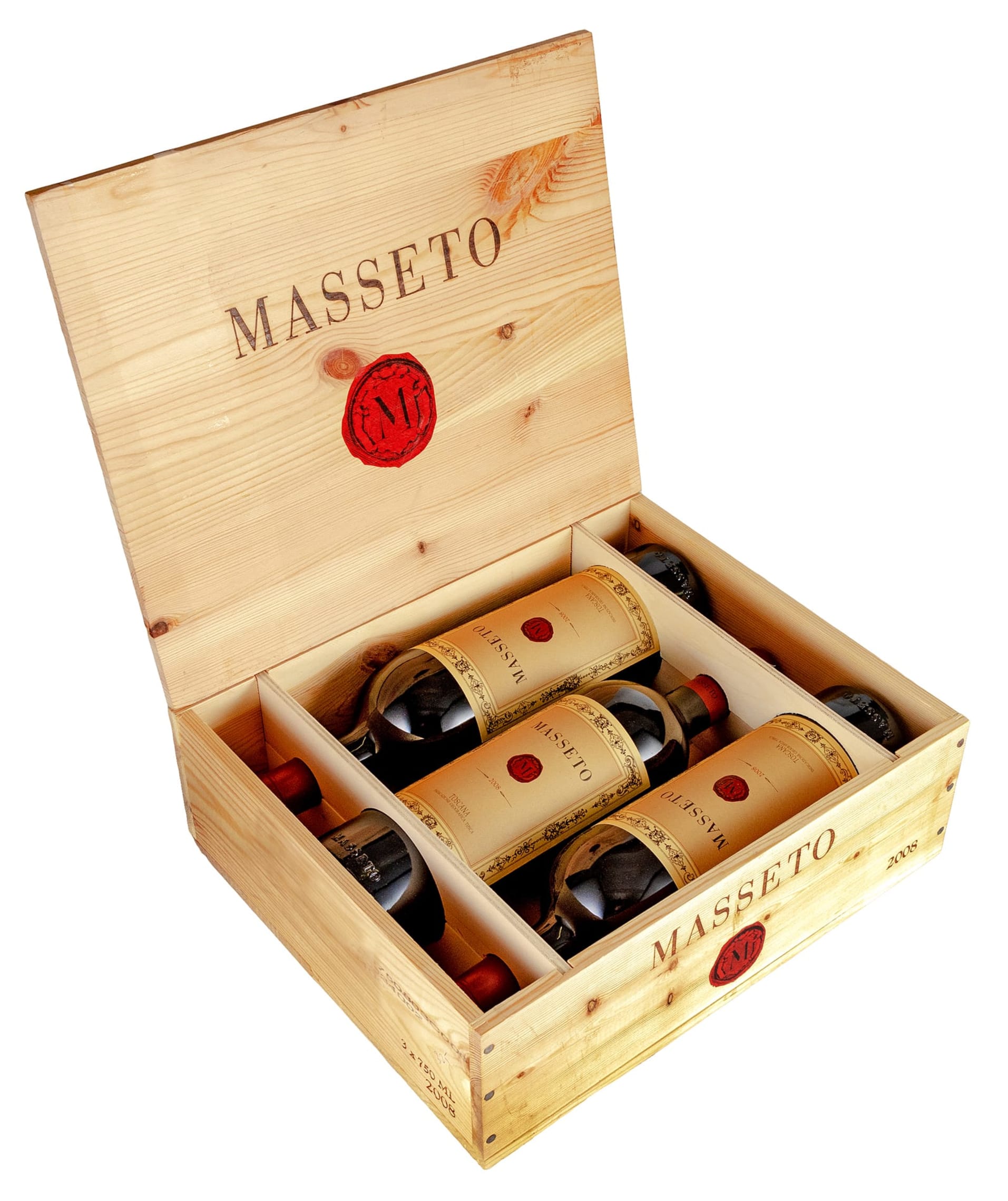 Masseto; Toscana; 2008; 3 (1 x 3); 750ml | Strauss & Co