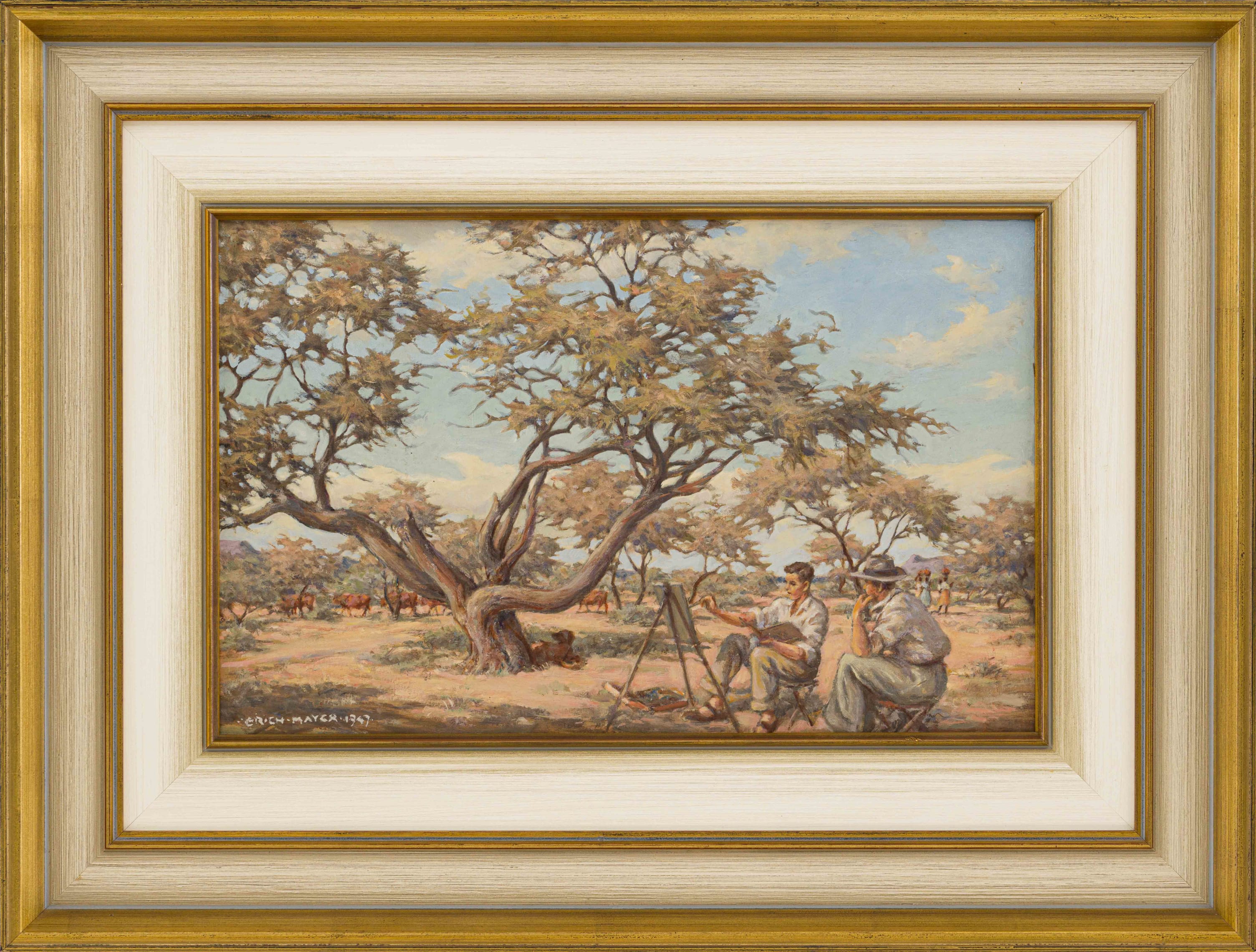 Painting in a Landscape by Erich Mayer | Strauss & Co