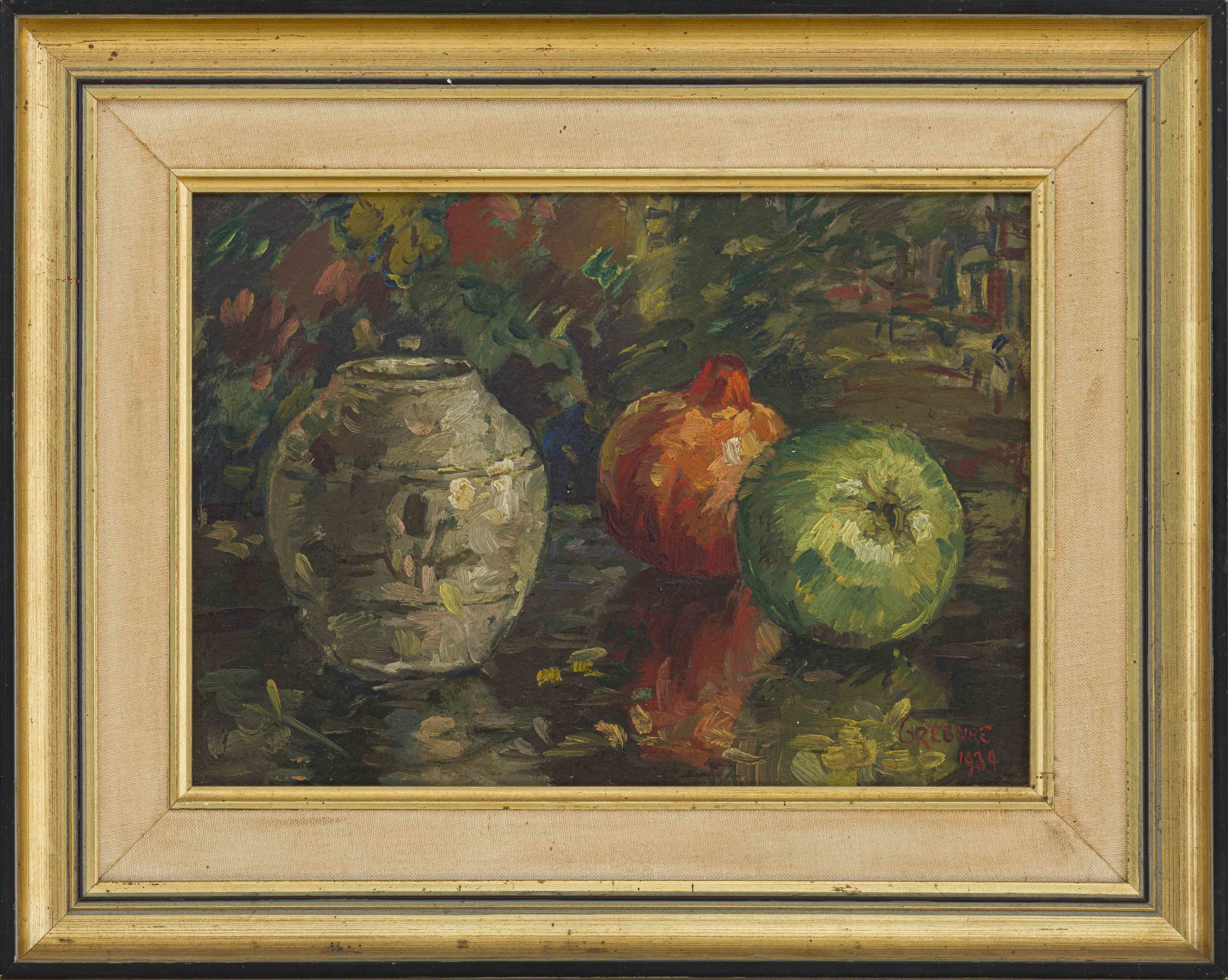 Still Life with Vase and Fruit by Gregoire Boonzaier | Strauss & Co