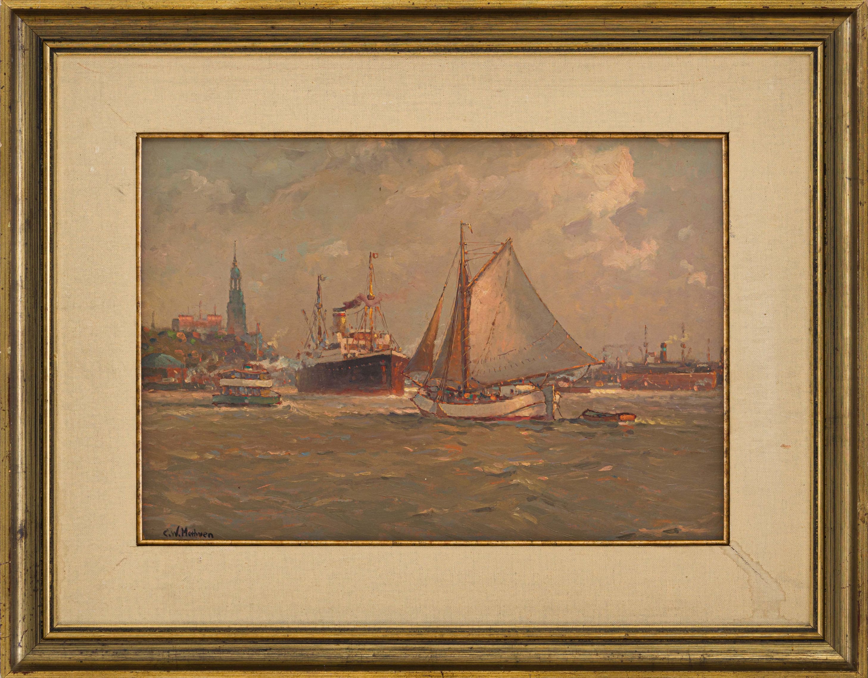 Harbour Scene by Cathcart William Methven | Strauss & Co