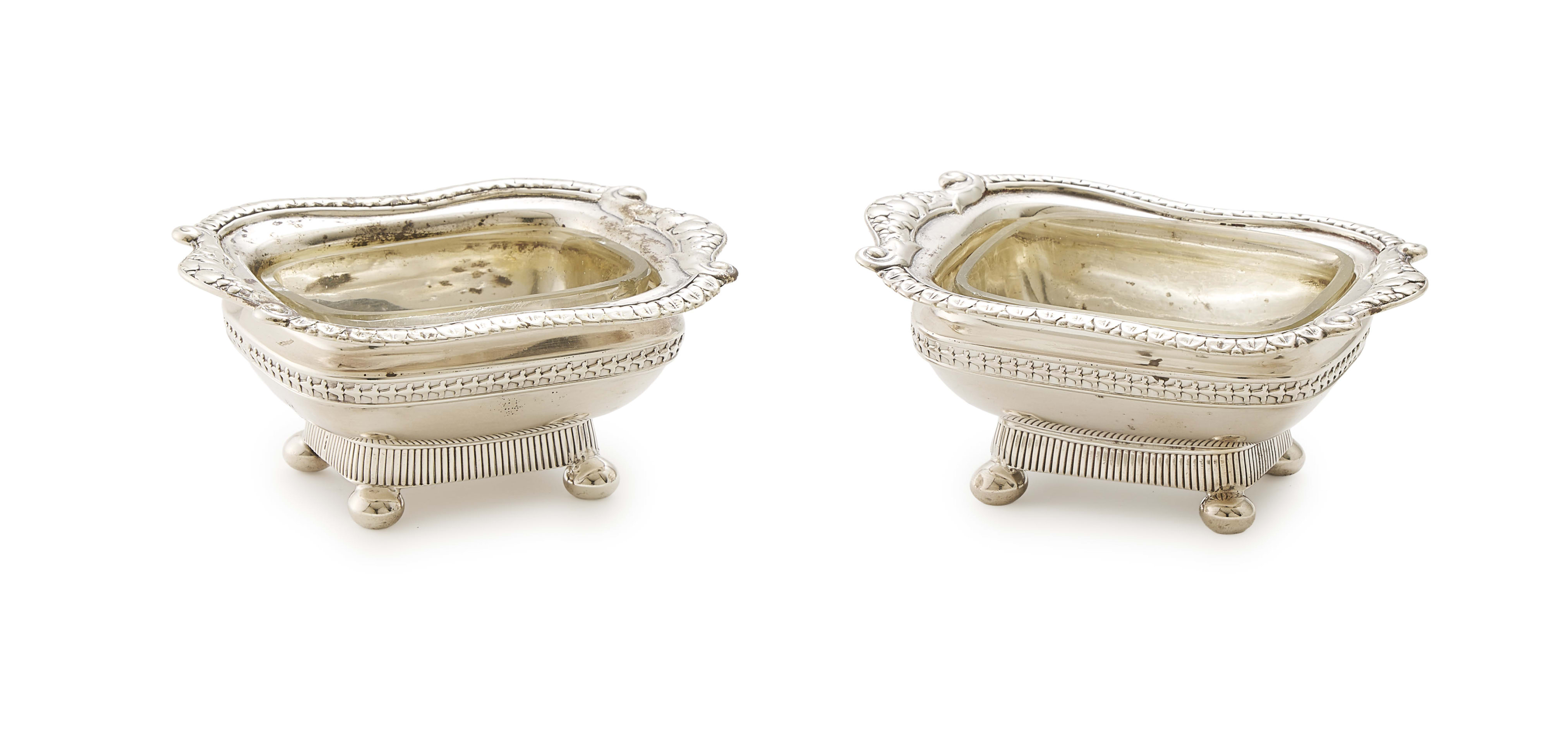 A pair of George III silver salts, Alice & George Burrows II, London ...
